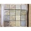 Image 2 : PALLET OF 450 PCS OF 3X3" MULTI BROWN MOSAIC TILE ON 12X12" SHEETS