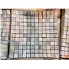 Image 2 : PALLET OF 495 PCS OF 1X1" ZEN GOLD SLATE 12X12 SHEET TILE
