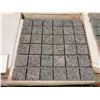 Image 2 : PALLET OF 450 PCS OF 2X2" - 12X12" SHEET BLACK BASALT SLATE MOSAIC TILE