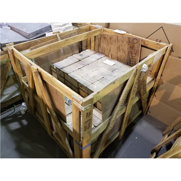 PALLET OF 5000 PCS OF 3X6" RAINFOREST BROWN MARBLE TILE
