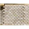 Image 2 : PALLET OF 190 PCS OF 1X2" - 12X12" CREAM COLOURED MOSAIC SLATE TILE