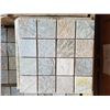 Image 2 : PALLET OF 330 PCS OF 3X3" - 12X12" DESERT SAND TILE SHEETS