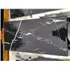 Image 1 : PALLET OF APPROX 200 PCS OF 12X24" BLACK & WHITE MARBLE TILE