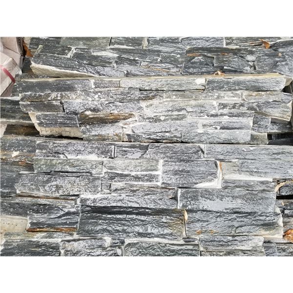 2 PALLETS OF 24" GREY WALL STONE