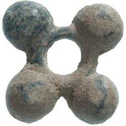 Celts. Gaul.  Moneta ad anello con quattro globet