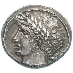 Etruria. Populonia.  Dieci assi (denarius), dopo