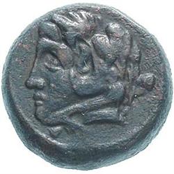 Greek coins. Apulia-Asculum.  AE 17 mm. III secol