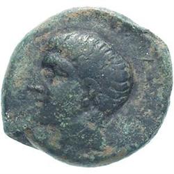 Greek coins. Apulia-Canusium.  AE 24 mm. III seco