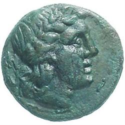 Greek coins. Bruttium-Rhegium.  Oncia, 203-89 a.C