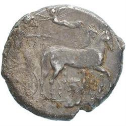 Sicily. Syracuse.  Tetradrachm, 450-439 a.C. D/ Q