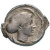 Image 2 : Sicily. Syracuse.  Tetradrachm, 450-439 a.C. D/ Q