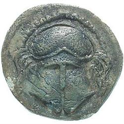 Greek Coins. Tracia-Mesembria.  AE 18 mm. 450-350