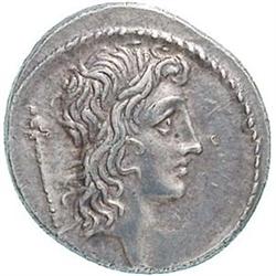 Q. Cassius Longinus Denarius, 55 a.C.