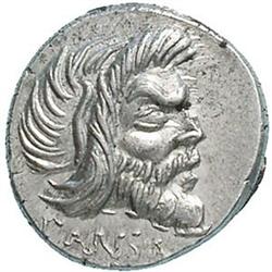 C. Vibius C. f. C. n. Pansa Caetronianus  Denariu