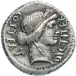 Giulio Cesare. Denarius, 46 a.C.