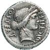 Image 1 : Giulio Cesare. Denarius, 46 a.C.