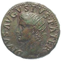 Augustus (27 a.C. - 14 d.C.) Asse, emesso da Tibe