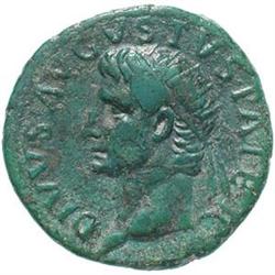 Augustus (27 a.C. - 14 d.C.) Asse, emesso da Tibe