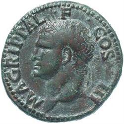 Agrippa (deceduto nel 12 d.C.) Asse, emesso da Ti
