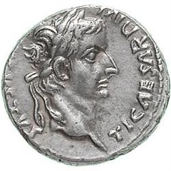 Tiberio (14-37) Denarius, Lugdunum.