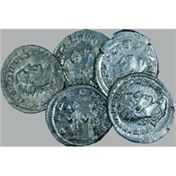 Roman Empire Coins Lotto di 5 antoniniani del III
