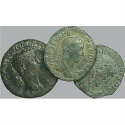 Roman Empire Coins. Lotto di 3 sesterzi da classi