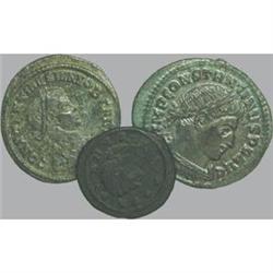 Roman Empire Coins. Lotto di 3 piccoli bronzi tar