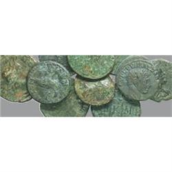 Roman Empire Coins Lotto di 10 piccoli bronzi pro