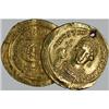 Image 1 : Byzantine coins Lotto di 2 solidi di Giustiniano,