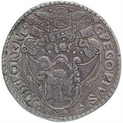 Italy. Ancona. Gregorio XIII (1572-1585). Testone