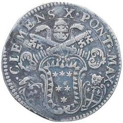 Italy. Bologna. Clemente X (1670-1676). Lira 1671