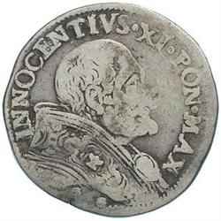 Italy. Bologna. Innocenzo XI (1676-1689). Testone