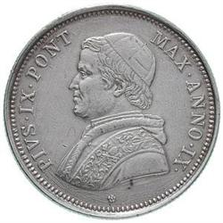 Italy. Bologna. Pio IX (1846-1870). 50 baiocchi 1