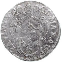 Italy. Roma. Paolo V (1605-1621). Testone A.V. M.