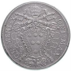 Italy. Roma. Clemente X (1670-1676). Piastra 1675