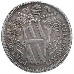 Italy. Roma. Clemente XII (1730-1740). Testone A.