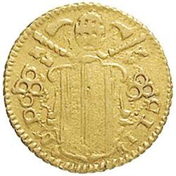 Italy. Roma. Benedetto XIV (1740-1758). Mezzo scu