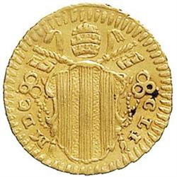 Italy. Roma. Benedetto XIV (1740-1758). Mezzo scu