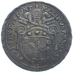 Italy. Roma. Pio VI (1775-1799). 60 baiocchi 1792