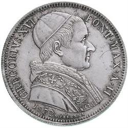 Italy. Roma. Gregorio XVI (1831-1846). 50 Baiocch