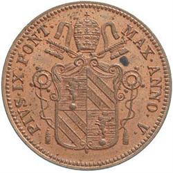 Italy. Roma. Pio IX (1846-1878). Baiocco 1850R  A