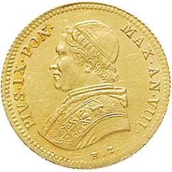 Italy. Roma. Pio IX (1846-1870). Scudo d'oro 1854