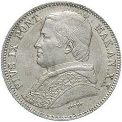 Italy. Roma. Pio IX (1846-1878). 20 baiocchi 1865