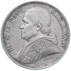 Italy. Roma. Pio IX (1846-1870). 5 lire 1870 A. X