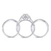 Image 4 : Diamond Bridal Wedding Ring Band Set 1/2 Cttw 10kt White Gold