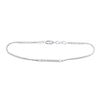 Image 1 : Diamond Single Row Bar Fashion Bracelet 1/20 Cttw Sterling Silver