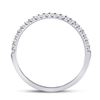 Image 4 : Diamond Wedding Machine-Set Band 1/5 Cttw 14kt White Gold