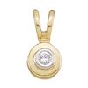 Image 1 : Diamond Solitaire Circle Pendant .03 Cttw 10kt Yellow Gold