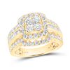 Image 1 : Diamond Bridal Wedding Ring Band Set 1-3/4 Cttw 14kt Yellow Gold