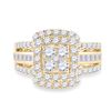 Image 2 : Diamond Bridal Wedding Ring Band Set 1-3/4 Cttw 14kt Yellow Gold